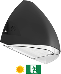 Pragmalux LED Gevelarmatuur Squalo mini IP65 IK10 7-12W 900-1650lm 2CCT 3000K-4000K Symmetrisch Antraciet RAL7016 + Daglichtsensor & Noodmodule 1uur zelftest