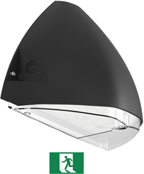 Pragmalux LED Gevelarmatuur Squalo mini IP65 IK10 7-12W 900-1650lm 2CCT 3000K-4000K Symmetrisch Antraciet RAL7016 + Noodmodule 1uur zelftest