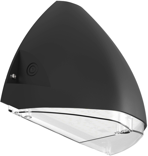 Pragmalux LED Gevelarmatuur Squalo mini IP65 IK10 7-12W 900-1650lm 2CCT 3000K-4000K Symmetrisch Antraciet RAL7016
