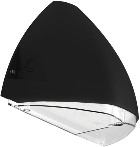 Pragmalux LED Gevelarmatuur Squalo mini IP65 IK10 7-12W 900-1650lm 2CCT 3000K-4000K Symmetrisch Zwart RAL9005
