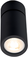 Pragmalux Opbouwspot Penda Rond Kantelbaar Zwart - Incl. GU10 Fitting-1