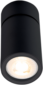 Pragmalux Opbouwspot Penda Rond Kantelbaar Zwart - Incl. GU10 Fitting-1