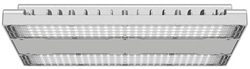 Pragmalux LED Balvast Sporthalarmatuur Lineo IP66 IK10 100W 4000K 14000lm 80x100D (1 Unit) Grijs - 0-10V Dimbaar