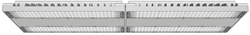 Pragmalux LED Balvast Sporthalarmatuur Lineo IP66 IK10 240W 4000K 33600lm 80x100D (2 Units) Grijs - 0-10V Dimbaar