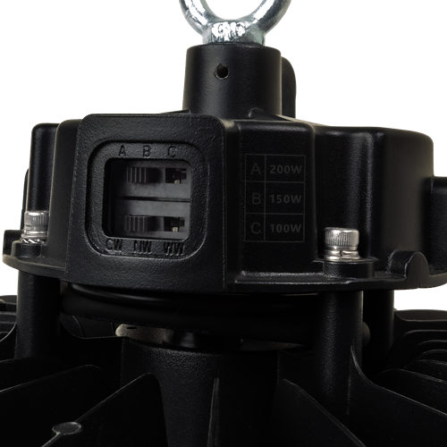 Pragmalux LED Highbay Storm G3 100-200W 3000K-5000K 3CCT 17000-34000lm 90D 0-10V Dimbaar Zwart (250-400W)-4