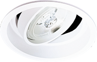 Pragmalux Inbouwspot Dome AR111 Rond Verdiept Kantelbaar wit RAL9003 - Incl. G53 Fitting-1