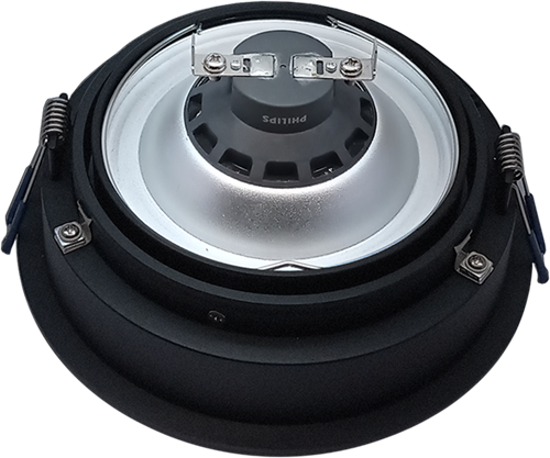 Pragmalux Inbouwspot Dome AR111 Rond Verdiept Kantelbaar Zwart RAL9004 - Incl. G53 Fitting-2
