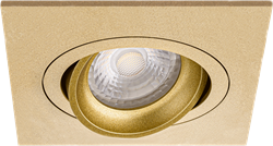 Pragmalux Inbouwspot Boxy Vierkant Kantelbaar Goud - Incl. GU10 Fitting