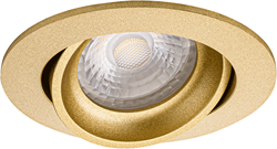 Pragmalux Inbouwspot Delta Rond Kantelbaar Goud - Incl. GU10 Fitting