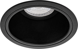 Pragmalux Inbouwspot Mido Rond Zwart - Incl. GU10 Fitting