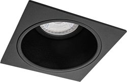 Pragmalux Inbouwspot Mido Vierkant Zwart - Incl. GU10 Fitting