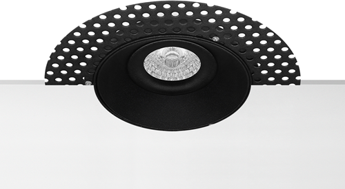 Pragmalux Inbouwspot Navis Trimless Rond Kantelbaar Zwart RAL9004 - Incl. GU10 Fitting