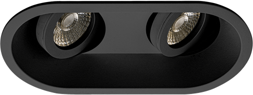 Pragmalux Inbouwspot Zena Rond 2V Kantelbaar Zwart - Incl. GU10 Fitting
