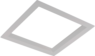 Pragmalux LED Inbouwspot Squadro 1V Grijs 215x215 Buitenmaat - Gatmaat 205x195