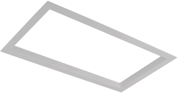 Pragmalux LED Inbouwspot Squadro 2V Grijs 215x390 Buitenmaat - Gatmaat 205x370