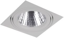 Pragmalux LED Inbouwspot Squadro LED Module Incl. Driver 46W 3000K CRI>90 PW 38D 4505lm Grijs