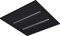 Pragmalux LED Inlegarmatuur Modul 60x60cm 26-30W 3500-4200lm 3000K-4000K 2CCT UGR<16 zwart RAL9005 +driver-6