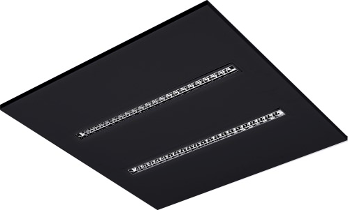 Pragmalux LED Inlegarmatuur Modul 60x60cm 26-30W 3500-4200lm 3000K-4000K 2CCT UGR<16 zwart RAL9005 +driver-6