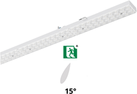 Pragmalux PRX-Line LED module HO 1528mm dipswitch 75-22W 12000-3520Lm 3000K asymmetrisch Links 15D +noodmodule HO 1uur zelftest