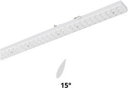 Pragmalux PRX-Line LED module HO 1528mm dipswitch 75-22W 12000-3520Lm 3000K asymmetrisch Links 15D