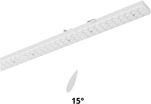 Pragmalux PRX-Line LED module HO 1528mm dipswitch 75-22W 12900-3785Lm 4000K asymmetrisch Links 15D