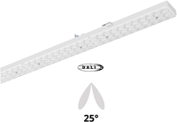 Pragmalux PRX-Line LED module 1528mm 60 Watt 8500lm 3000K Dubbel asymmetrisch 25 DALI