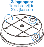 Pragmalux DOTXL Opbouw Noodverlichting IP65 3W 230-270lm LifePO4 1uur Zelftest Zwart-5