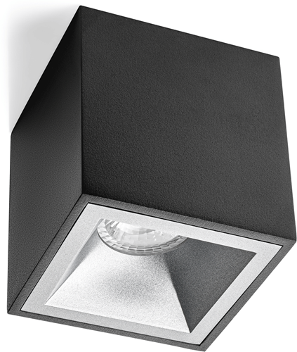 Pragmalux Opbouwspot Cinto Vierkant Ring Zilver-1