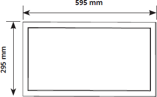Pragmalux LED Paneel 30x60cm Sigma G2 IP65 CRI>90 6-20W 3000K-4000K 2-CCT 700-2500lm UGR<19 +Philips Driver incl. 3P Aansluitsnoer en splitter en trekontlasting, 1 in 2 uit (2x14W/2X18W)-3