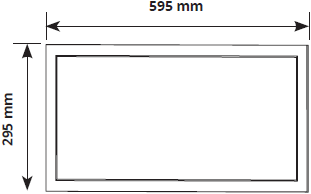 Pragmalux LED Paneel 30x60cm Sigma G2 IP65 CRI>90 9-20W 3000K-4000K 2-CCT 1000-2500lm UGR<19 +Driver (2x14W/2X18W)-3