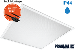 Pragmalux LED Paneel 60x60cm Sigma G2 IP44 26-38W 3000K-4000K 2-CCT 3500-5100lm UGR<19 +Driver incl. GST18i3 (4x14W)