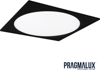 Pragmalux LED Paneel 60x60cm Rondix IP54 20-40W 3CCT 2300-5000lm UGR<19 zwart RAL9005 + Driver (4x14W)