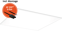 Pragmalux LED Paneel 60x60cm Easy G2 26-36W 3000K-6000K 3-CCT 2850-4200lm +Driver incl. 3P Aansluitsnoer (4x14W)
