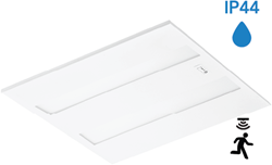 Pragmalux LED Paneel Flexcore IP44 Easyair Sensor 60x60cm 26-39W 3600-5500lm 3000K-3500K-4000K 3CCT CRI >90 UGR<19 wit RAL9003+Philips SR driver