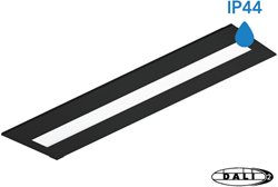 Pragmalux LED Paneel Flexcore IP44 30x120cm 26-39W 3600-5500lm 3000K-3500K-4000K 3CCT CRI >90 UGR<19 zwart RAL9005 +Philips DALI driver