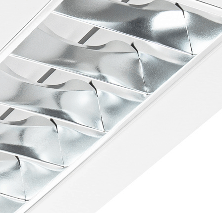 Pragmalux LED Bandrasterarmatuur 11x120cm opbouw 22W 2900lm 4000K UGR<16 Hoogglans DALI-2