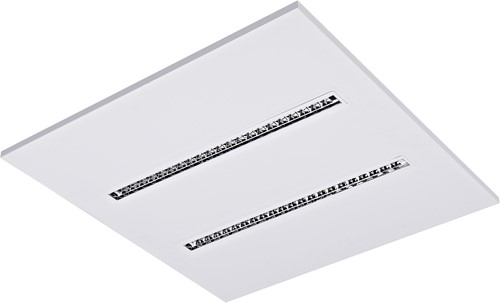 Pragmalux LED Inlegarmatuur Modul 60x60cm 18,5-30W 2500-4200lm 3000K-4000K 2CCT UGR<16 wit RAL9003 +Universele driver (DALI2, 1-10V, push-dim)-4