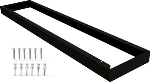 Pragmalux LED Paneel Opbouwset G2 Zwart 30x120cm