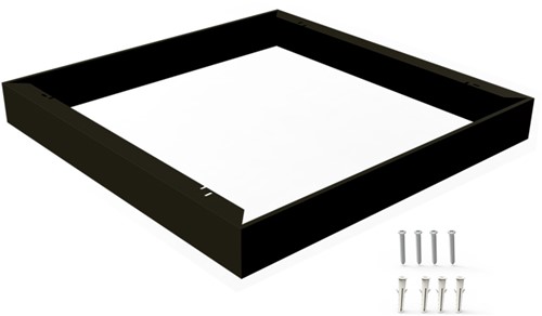 Pragmalux LED Paneel Opbouwset G2 Zwart 60x60cm