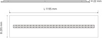 Pragmalux LED Paneel Optic zwarte reflector 30x120cm 26-36W 3200-4400lm 3000K-3500K-4000K 3CCT CRI>90 UGR<16 wit RAL9003 + Philips driver-2