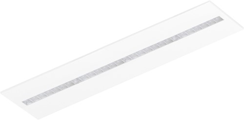 Pragmalux LED Paneel Optic transparant reflector 30x120cm 26-36W 3600-4800lm 3000K-3500K-4000K 3CCT CRI>90 UGR<16 wit RAL9003 + Philips driver