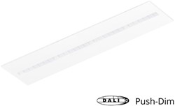 Pragmalux LED Paneel Optic witte reflector 30x120cm 36W 4350-4750lm 3000K-3500K-4000K 3CCT CRI>90 UGR<16 wit RAL9003 + Philips DALI driver