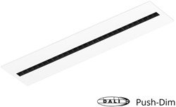 Pragmalux LED Paneel Optic zwarte reflector 30x120cm 36W 4050-4400lm 3000K-3500K-4000K 3CCT CRI>90 UGR<16 wit RAL9003 + Philips DALI driver