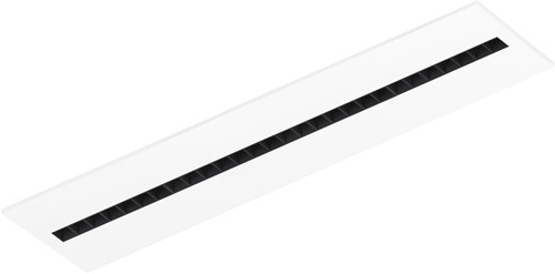 Pragmalux LED Paneel Optic zwarte reflector 30x120cm 26-36W 3200-4400lm 3000K-3500K-4000K 3CCT CRI>90 UGR<16 wit RAL9003 + Philips driver