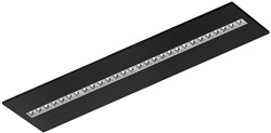 Pragmalux LED Paneel Optic hoogglans reflector 30x120cm 26-36W 3600-4800lm 3000K-3500K-4000K 3CCT CRI>90 UGR<16 zwart RAL9005 + Philips driver