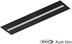 Pragmalux LED Paneel Optic matte reflector 30x120cm 36W 4350-4750lm 3000K-3500K-4000K 3CCT CRI>90 UGR<16 zwart RAL9005 + Philips DALI driver
