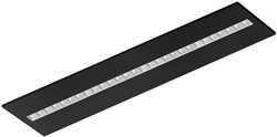 Pragmalux LED Paneel Optic matte reflector 30x120cm 26-36W 3550-4750lm 3000K-3500K-4000K 3CCT CRI>90 UGR<16 zwart RAL9005 + Philips driver
