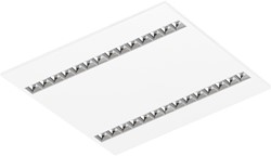 Pragmalux LED Paneel Optic hoogglans reflector 60x60cm 26-36W 3600-4800lm 3000K-3500K-4000K 3CCT CRI>90 UGR<16 wit RAL9003 + Philips driver