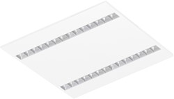 Pragmalux LED Paneel Optic matte reflector 60x60cm 26-36W 3550-4750lm 3000K-3500K-4000K 3CCT CRI>90 UGR<16 wit RAL9003 + Philips driver