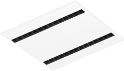 Pragmalux LED Paneel Optic zwarte reflector 60x60cm 26-36W 3200-4400lm 3000K-3500K-4000K 3CCT CRI>90 UGR<16 wit RAL9003 + Philips driver